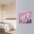 thumbnail image 5 of Dailycode Light Switch Plate Covers 2 Gang Wall Plate Plastics Outlet Covers for Kitchen Home Office Decor Airplane Fly above Pink Clouds, 5 of 8