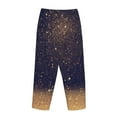 thumbnail image 5 of Fotbe Gold Black Glitter Women's Pajama Pants,Sleepwear Pants,Pj Bottoms Drawstring And Pockets-Medium, 5 of 9