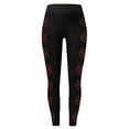 thumbnail image 4 of Women's Leggings Valentine's Day Casual Love Printed Yoga Pants for Women Soft Stretch Comfortable Elastic Slim Fit Leggings Hot Pink M, 4 of 4