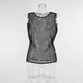 thumbnail image 5 of Men Mesh Tank Top See Through Fishnet Vest Sleeveless Fitted Muscle T-Shirts Tops, 5 of 7