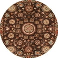 thumbnail image 1 of Ahgly Company Indoor Round Abstract Red Oriental Area Rugs, 4' Round, 1 of 6