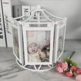 HONMEET White Rotating Ferris Wheel Picture Frame 360 Degree Photo ...
