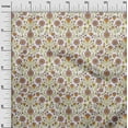 thumbnail image 3 of oneOone Silk Tabby Light Green Fabric Florals Craft Projects Decor Fabric Printed By The Yard 42 Inch Wide, 3 of 4