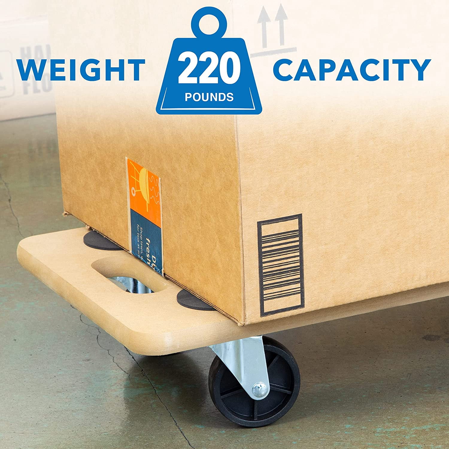 Mount-It! Two Small Platform Wooden Mover Dolly