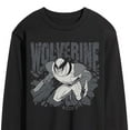 thumbnail image 3 of Marvel Wolverine - Gray Toned Comic - Men's Long Sleeve Graphic T-Shirt, 3 of 5