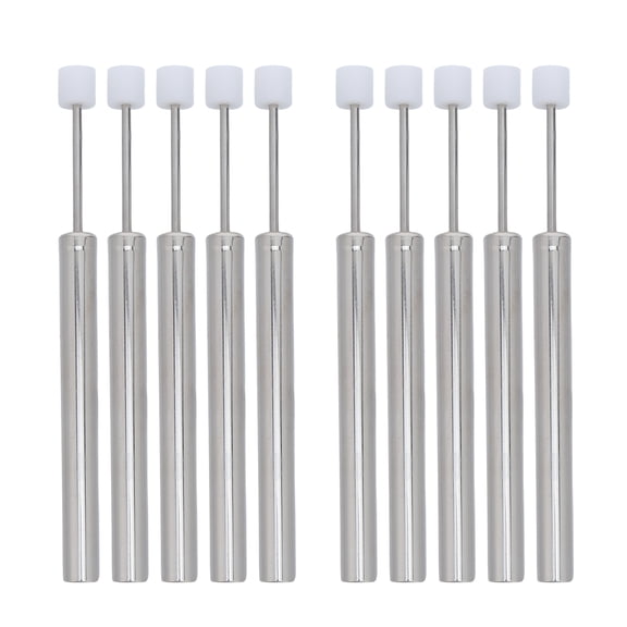 10-Pack Soft-Close Hydraulic Dampers for Kitchen Trash Can Lids - Stainless Steel Silent for Quiet, Safe Closure