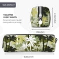 thumbnail image 3 of Naloa Hawaii Palms Leather Pencil Case, Makeup Pouch, Zipper Pouch for Daily Essentials, Storage Organizer, Cosmetics and Stationary Bag, 3 of 7