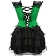 thumbnail image 2 of Gothic Slimming Corset Plus Size Lace Overlay with Mini Skirt, 2 of 4