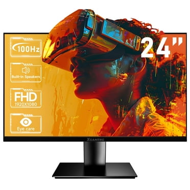 mayceyee Ultra-Thin 24inch 100Hz Gaming Monitor, FHD 1080p LED Monitor, 1920*1080p Monitor for Home Office, IPS HDR Computer Monitor HDMI Display with Low Blue Light, free sync, VESA Compatible