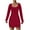Wine Dresses for Women, variant on ylioge Fall Bodycon Dresses for Women Trendy Square-Neck Long Sleeve Ribbed Knitted Stretchy Slim Fit Solid Comfort Mini Dress