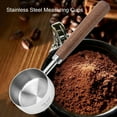 thumbnail image 4 of Hariumiu Stainless Steel Measuring Cups with Wood Handle Coffee Bean Graduated Measuring Spoon for Cooking Baking Dog Cat Food, 4 of 8