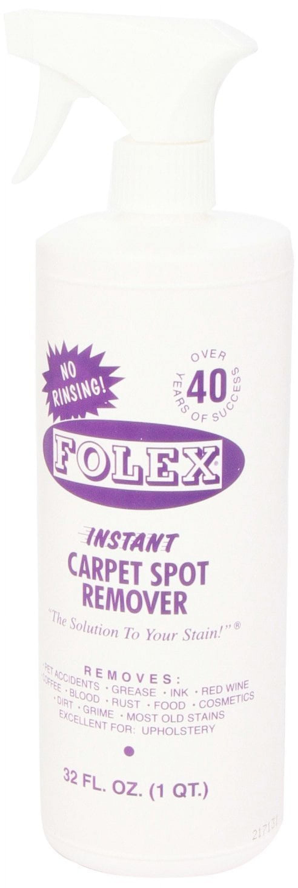FOLEX 1 QUART Spot Remover Spray 32-oz - Eco-Friendly, Removes Pet Stains -  Pump Spray Application - Odor Free in the Carpet Cleaning Solution  department at