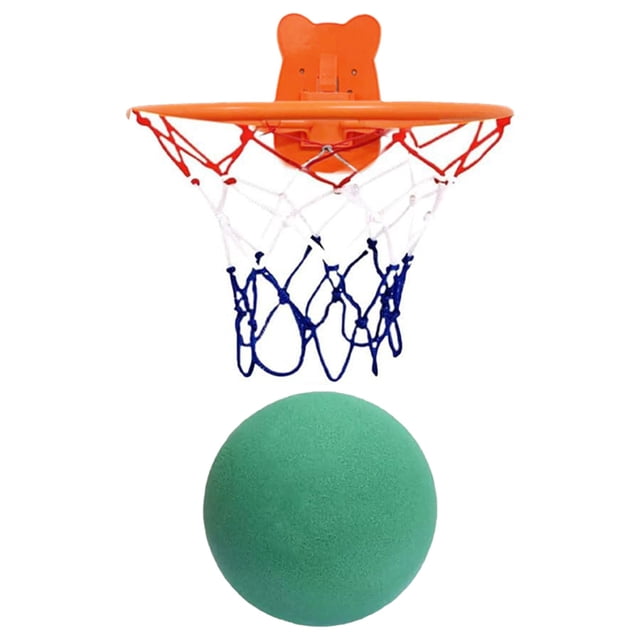 Silent Basketball & Hoop Set Indoor Basketball Rim Wall Mounted Indoor Basketball Hoop for Kids & Toddlers Quiet Basketball Dribbling No Noise with Wall Mount Basketball Hoop