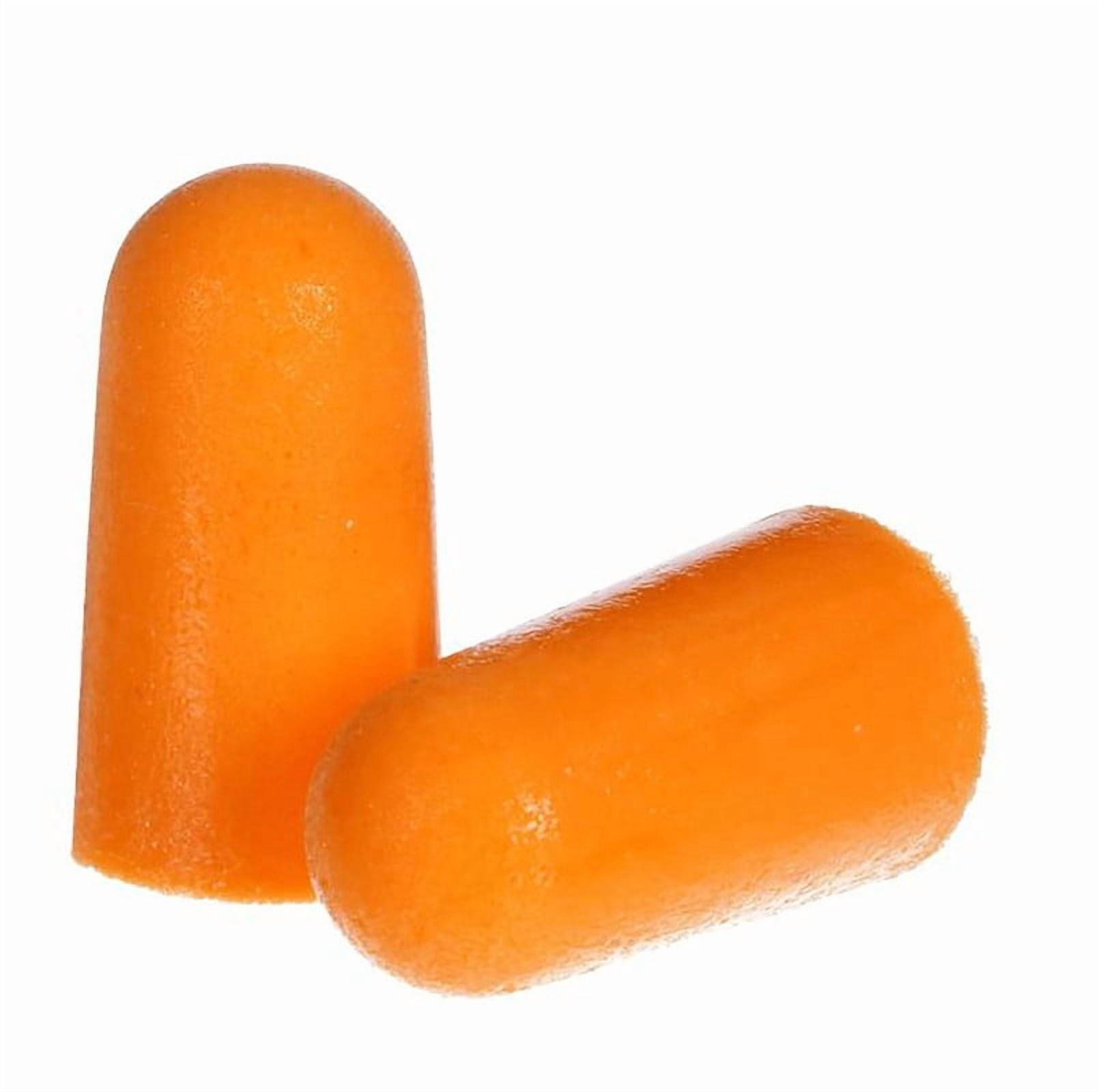 3M 1100 Uncorded Tapered Foam Earplugs, Bright Orange, 200 Pairs/Box