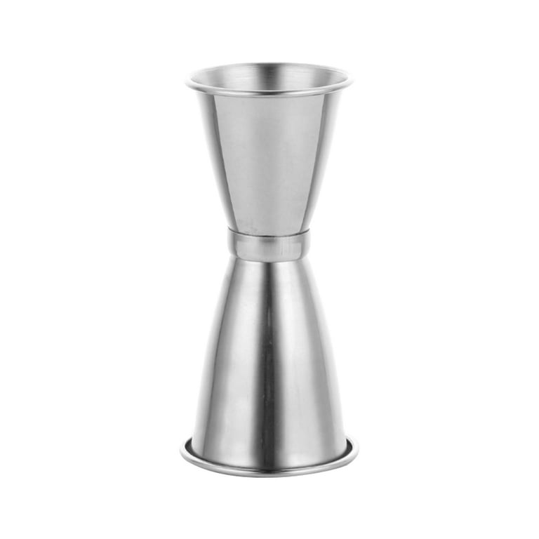 Farfi Stainless Steel Double Shaker Cup Bar Cocktail Jigger Liquor  Measuring Tool (L)
