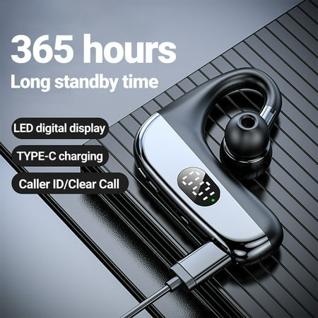 Lifetechs Z3 Bluetooth-compatible Earphone Digital Display Long Battery Life Ear Hook Sport Business Wireless Headphone for Car