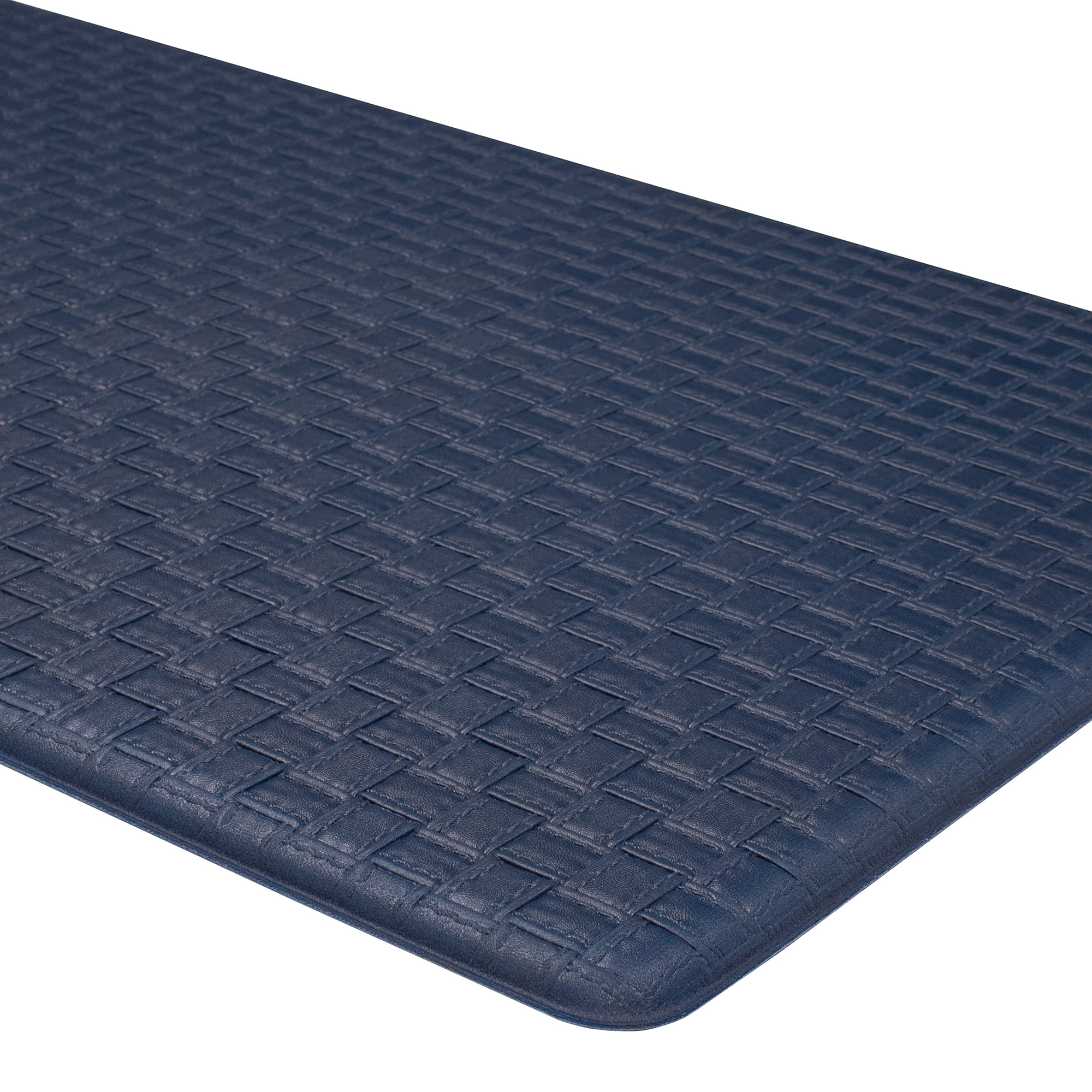 Embossed Kitchen Mats Cushioned Anti Fatigue, NonSlip LeatherLike Kitchen Floor Mat, Eco