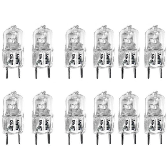 Anyray A1700Y (12-Pack) G8 20W 120V Microwave Light bulb GY8.6 T4 JCD 110V-130V 20 Watt Size Less Than< 35mm Long