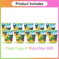 thumbnail image 2 of Pete the Cat Birthday Party Supplies Cups Tableware Disposable Paper Mouthwash Drinking Cups, 2 of 4