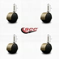 thumbnail image 2 of 2 Inch Floor Safe Antique Hooded Twin Wheel Caster 3/8 Threaded Stem Set 4, 2 of 2