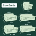thumbnail image 5 of Sanmadrola Sofa Cover Slipcover Couch Cover Set for 2 Seat Sofa Super Stretch Universal Slip Cover Furniture Protector 3 Pieces Loveseat, 5 of 8