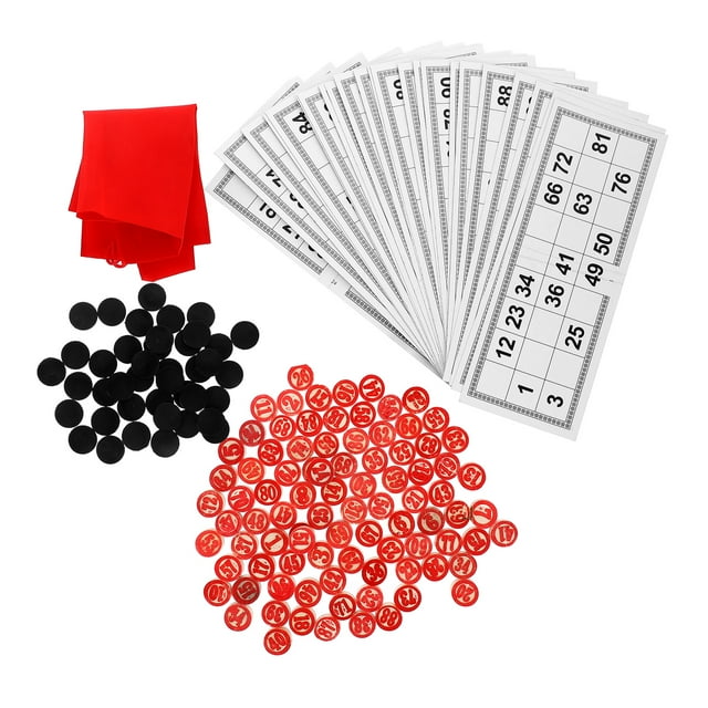 SHISUYAN 1 Set Wooden Bingo Platset Family Gathering Bingo Game Interactive Bingo Card And Chess