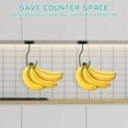 thumbnail image 6 of 2/4 Pcs Banana Hook Metal Banana Hanger with Magnet Base Foldable Banana Holder Multipurpose Banana Holder Hook for Kitchen to Keep Bananas Fresh, 6 of 10