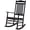 Black, variant on BplusZ Paint Wood Rocking Chair Porch Rocker Outdoor, White