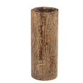 thumbnail image 2 of Farmhouse Style 12" Tall Solid Wood Pillar Candle Holder | Rustic Large Wooden Candlestand | Old Carved Wood Column Repurporsed Candlestick, 2 of 5