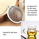 thumbnail image 3 of 4 infusores de té de acero inoxidable, colador de té, bola de té de 4,5 cm, filtro de té con cadena para tazas y ollas de té sueltas (tamaño de bola), infusor de té, 3 of 5