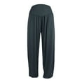 thumbnail image 2 of Lroveb Palazzo Pants for Women Plus Size,High Waisted Baggy Hippie Gypsy Boho Pants, Womens Elastic Loose Casual Cotton Soft Yoga Sports Dance Harem Pants Dark Gray, 2 of 4