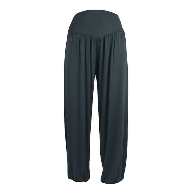 Pantalones holgados elásticos de yoga para mujer - Mezcla de algodón - Informal/deportivo - US 4-14 - M-3XL