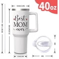 thumbnail image 3 of Best Mom Ever Tumbler - 40oz Stainless Steel Cup with Handle, Lid & Straw | Mothers Day Gift for Mom, Birthday Present for Her (1 PC), 3 of 6