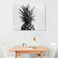 thumbnail image 2 of Orinice Modern Elegant Black And White Palm Tree Leaves and Pineapple Giclee Canvas Prints Wall Art Picture Living Room Bedroom Home Decorations Each Size  20x16in, 2 of 6