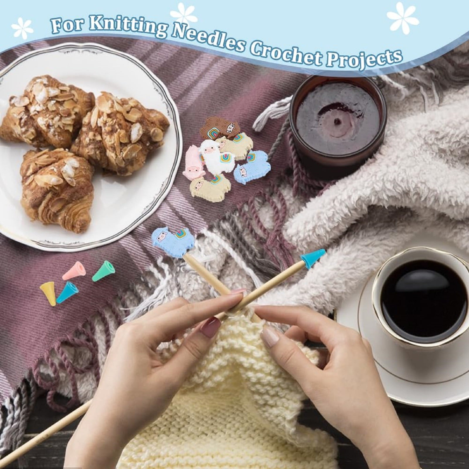 Lot De 6 Bouchons De Fil à Tricoter, Dispositif De Noyau D'aiguille