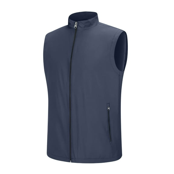 Pitauce Womens Lightweight Waterproof Vest Casual Zipper Up Slim Fit Sleeveless Jacket Stand Collar Running Hiking Golf Vest with Pockets