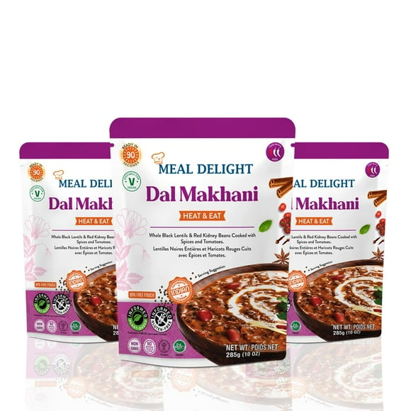 Meal Delight Lentilles Noires de Delhi, Lot de 3 (Dal Makhani), 285 g