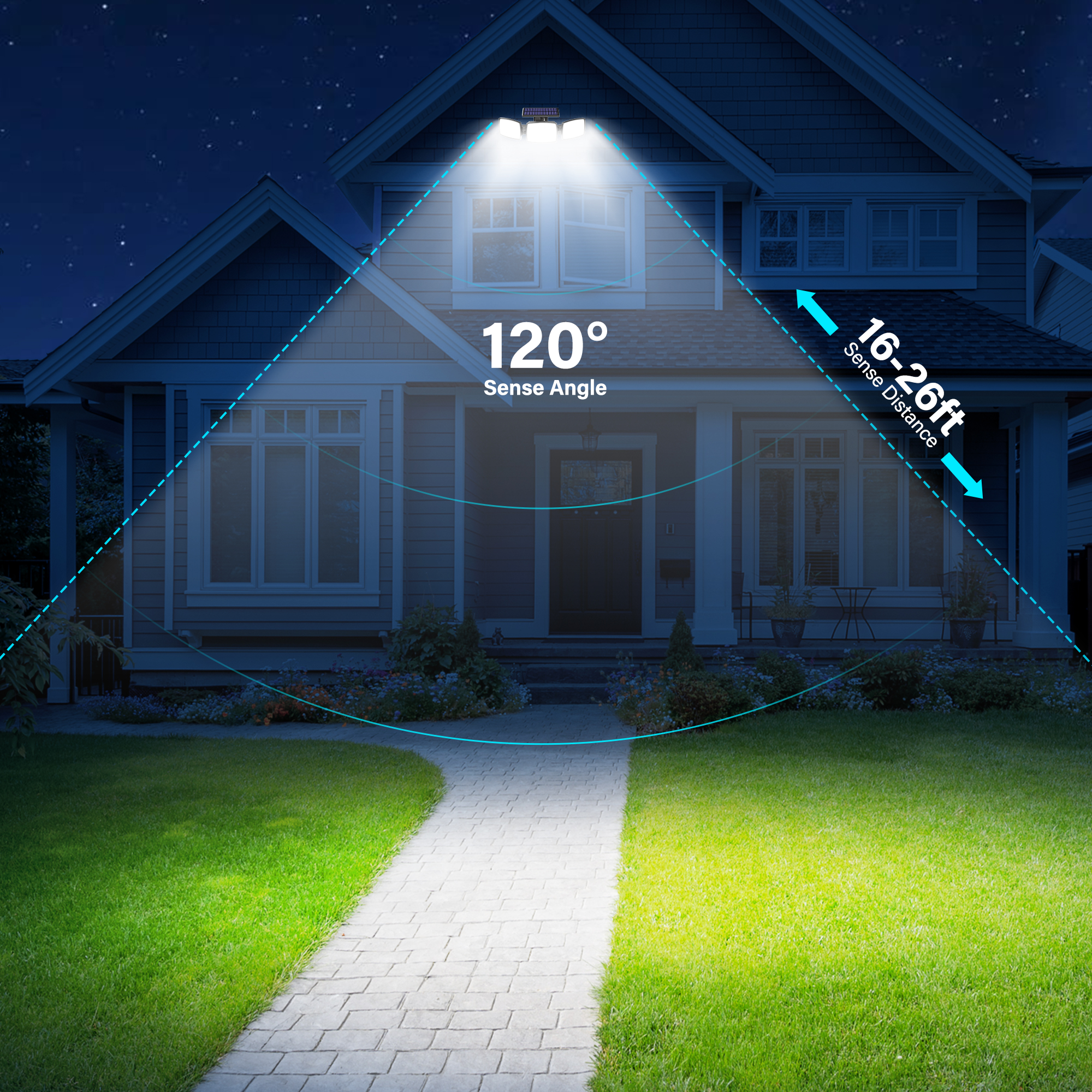 Daybetter Solar Outdoor Lights, 179 LED Motion Sensor, 2 Pack photo 4