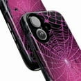 thumbnail image 2 of Pink Spider Web Gothic Phone Case for iPhone 16/15/14/13/12/11 Pro, Pro Max, Mini, Plus – Halloween Horror Phone Cover, 2 of 6