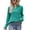 Green, variant on Dgankt Shirts for Women Fashion Casual Solid Button V-Neck Long Sleeve T-Shirt,Sizes S-2XL