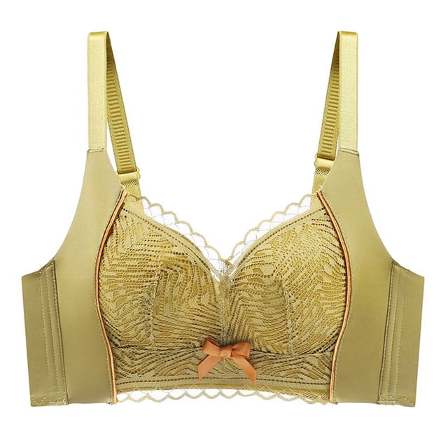 Timegard Bras for Women Adjustable Strap Wireless Lace Full-Coverage Comfort Everyday Bras with Support