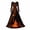 A03-Orange, variant on Witch Women Treehouse Thorns Printed Halloween Dress Gothic Victorian Dress for Women, Victorian Party
