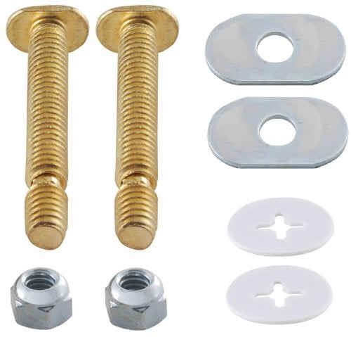 PlumbShop Snap Off Toilet Bolts, 5/16' x 2-1/4', Brass, #PS2107