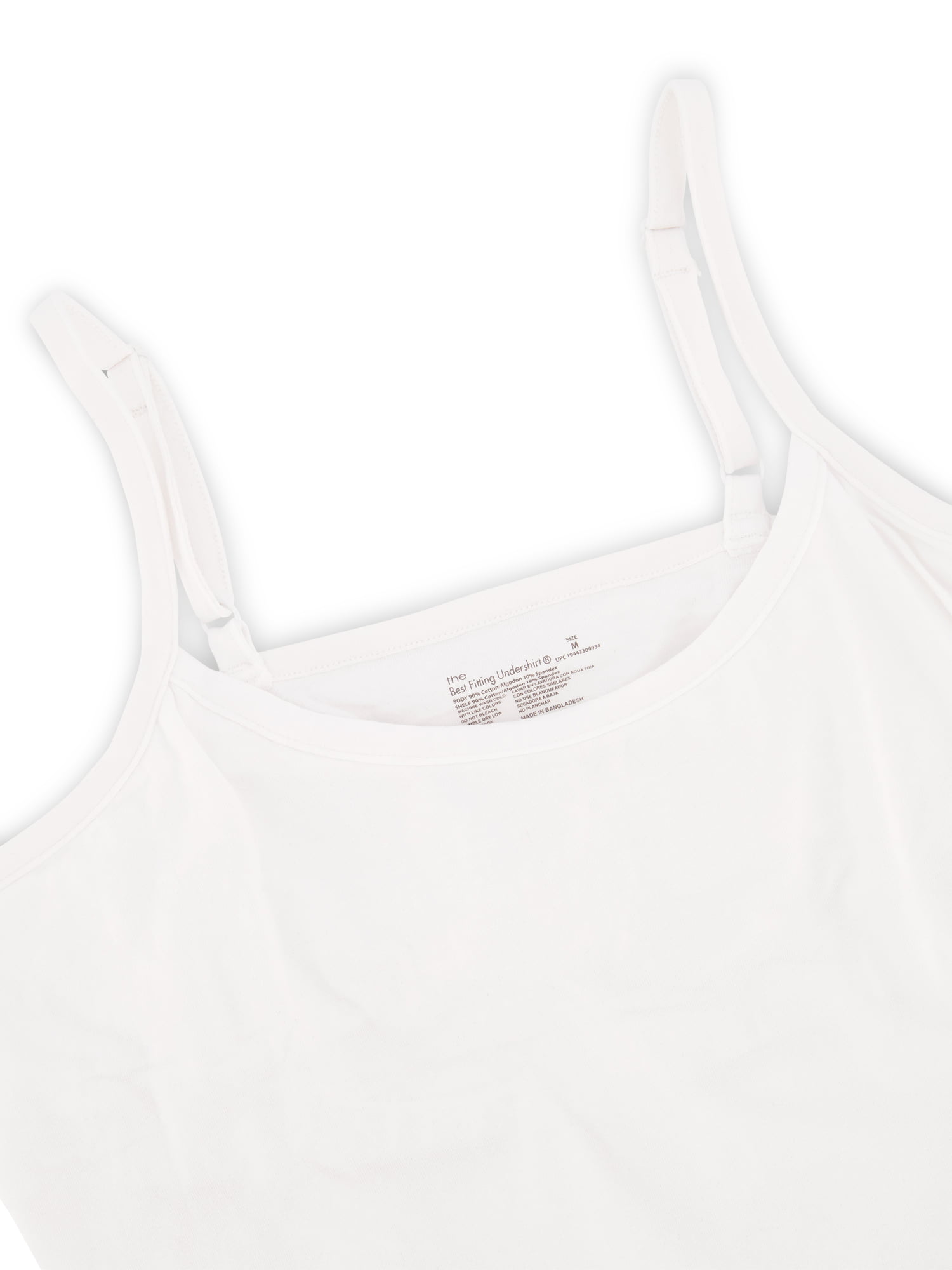 adviicd Tank Top Body Suits Women Cotton Shelf Bra soles Adjustable  Spaghetti Strap Tank Tops Scoop Neck Layer White M 