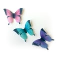 thumbnail image 2 of 24 Purple Pink Teal Black Wafer Paper Butterflies 1.75 Inch for Decorating Desserts Cupcakes Wedding Cakes, 2 of 3