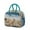 Blue-green-12, variant on Lunch Bag Lunch Box for Women Reusable Insulated Lunch Bags,Water-Resistant White Starfish Cooler Lunch Tote Bag, Large Capacity for Work Travel Picnic