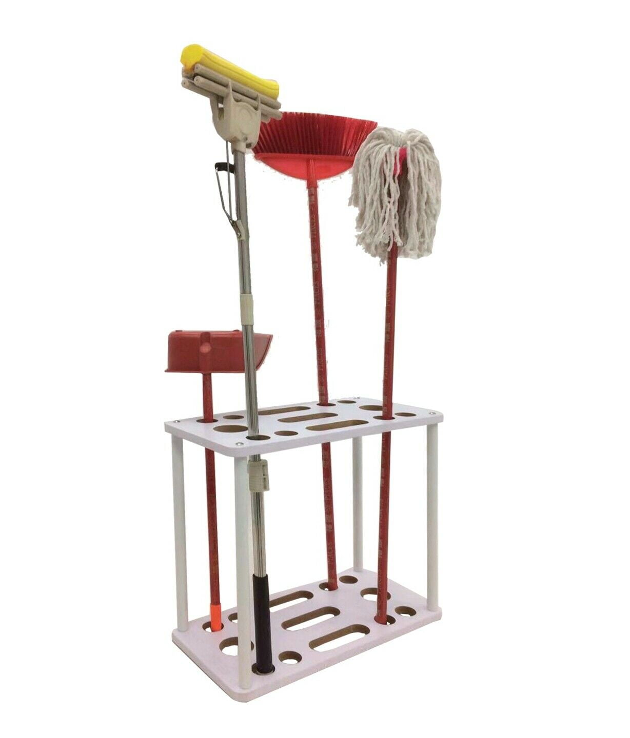 FixtureDisplays® Long Handle Tool Organizer Garage Garden Tool Storage