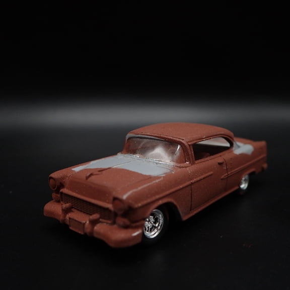 Open Box 1955 55 CHEVY CHEVROLET BEL AIR BARN FIND 1:64 SCALE DIORAMA DIECAST MODEL CAR
