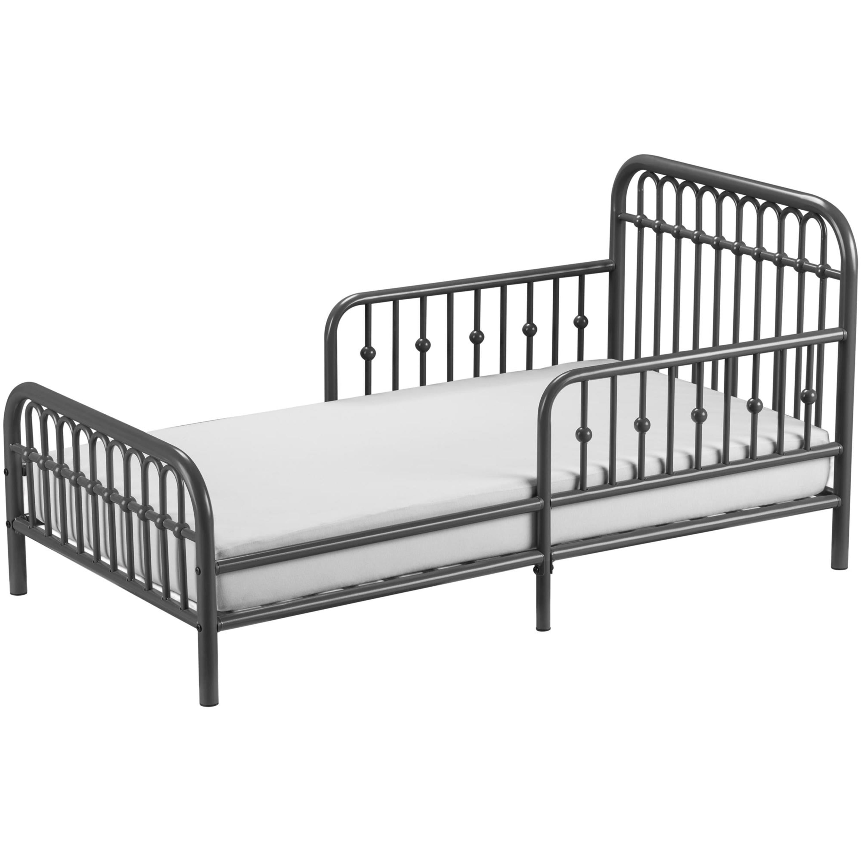 Little Seeds Monarch Hill Ivy Metal Toddler Bed, Gray
