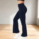 thumbnail image 4 of Pincandy Women's Solid Color High Waist Flared Yoga Pants - with Pockets, Casual Fit for Yoga & Daily Wear, 4 of 7
